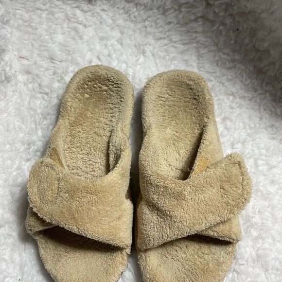 Vionic Relax Slippers terry cloth rubber soles with arch support size 7 - Picture 3 of 9